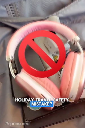 Headphones in instagram video